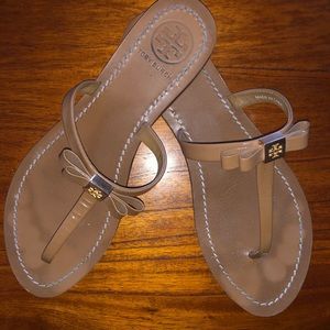 Tory Burch Patent Leather Thong Sandals